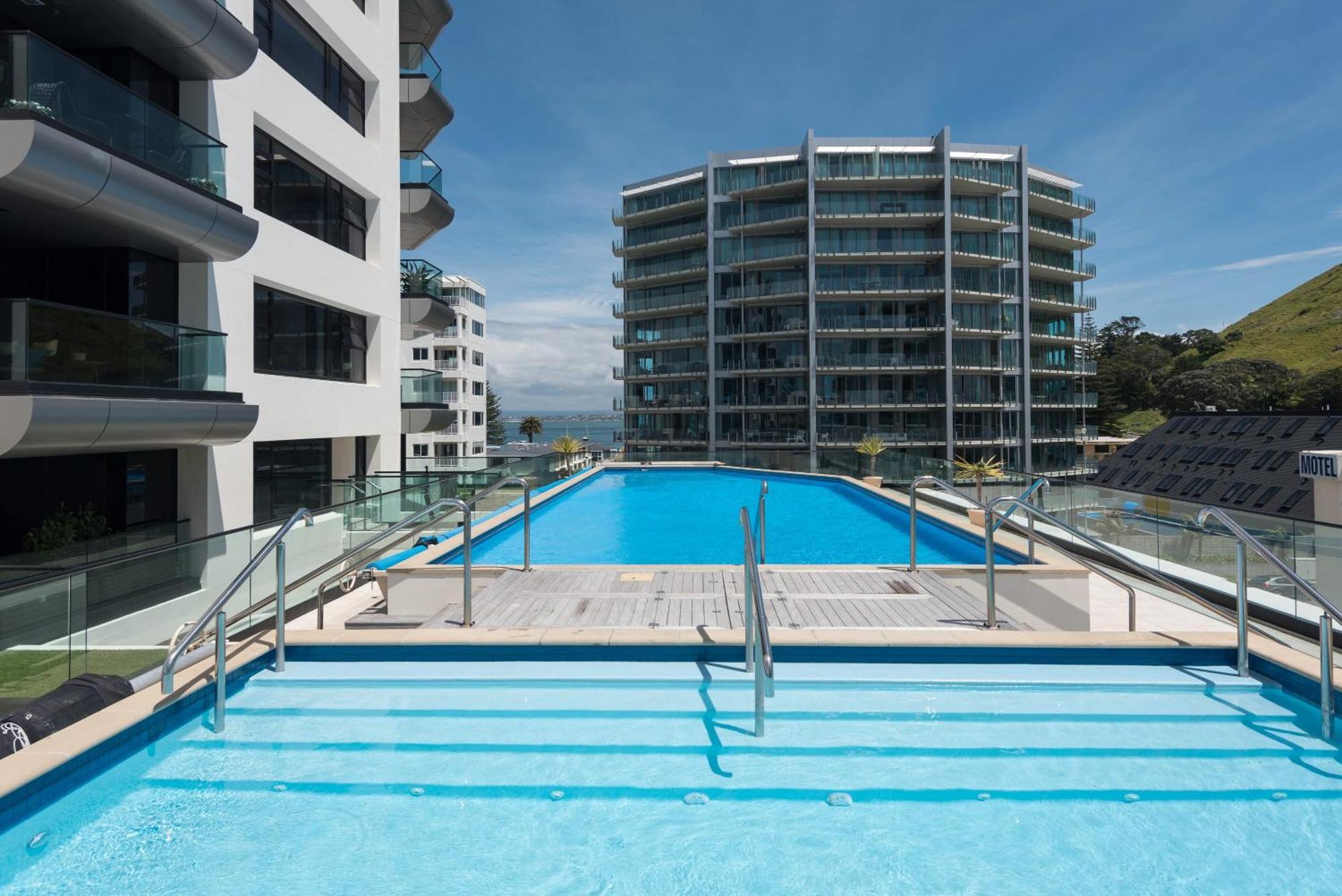 מאונט מאונגאנוי Marvelous Downtown Apartment Moments From Main Beach With Heated Pool, Gym And Parking מראה חיצוני תמונה
